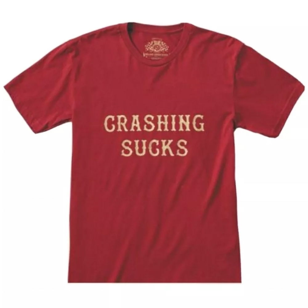 NWT Roland Sands Design Crashing Sucks T Shirt Motorcycle S